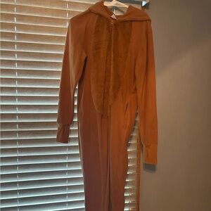 Cozy Brown Hooded Onesie